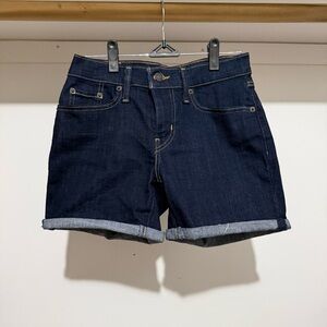 Levi's Dark Blue Jean Shorts